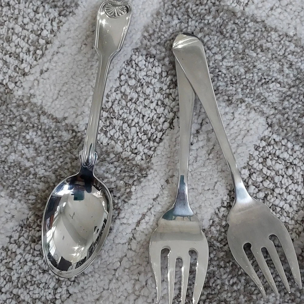Reed & Barton Silver and Gold Utensil Set